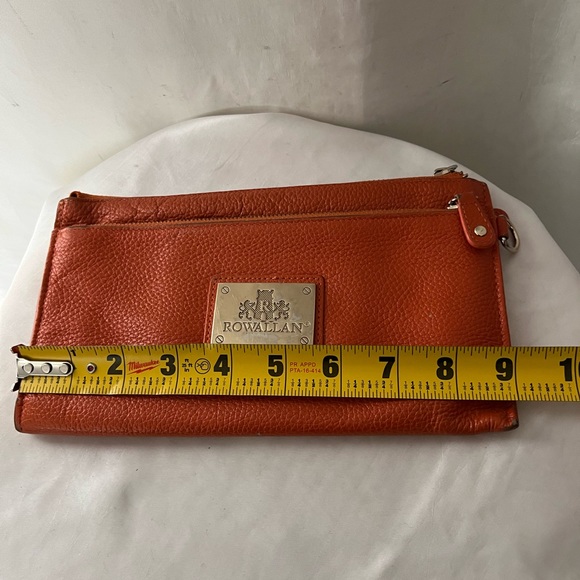Rowallan Of Scotland Orange Leather Pouch - Picture 7 of 8